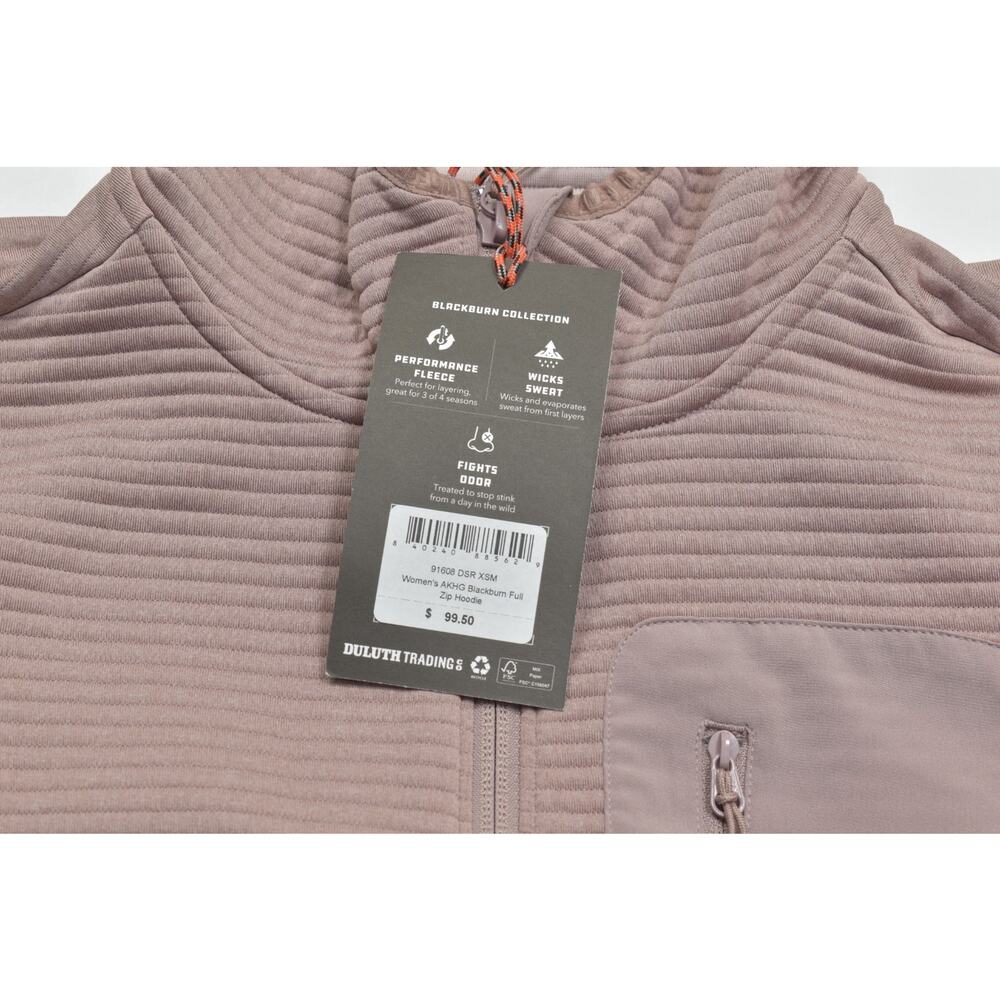 Duluth Trading Co AKHG Womens Blackburn Full Zip Hoodie Jacket Size XS NWT - Picture 7 of 8